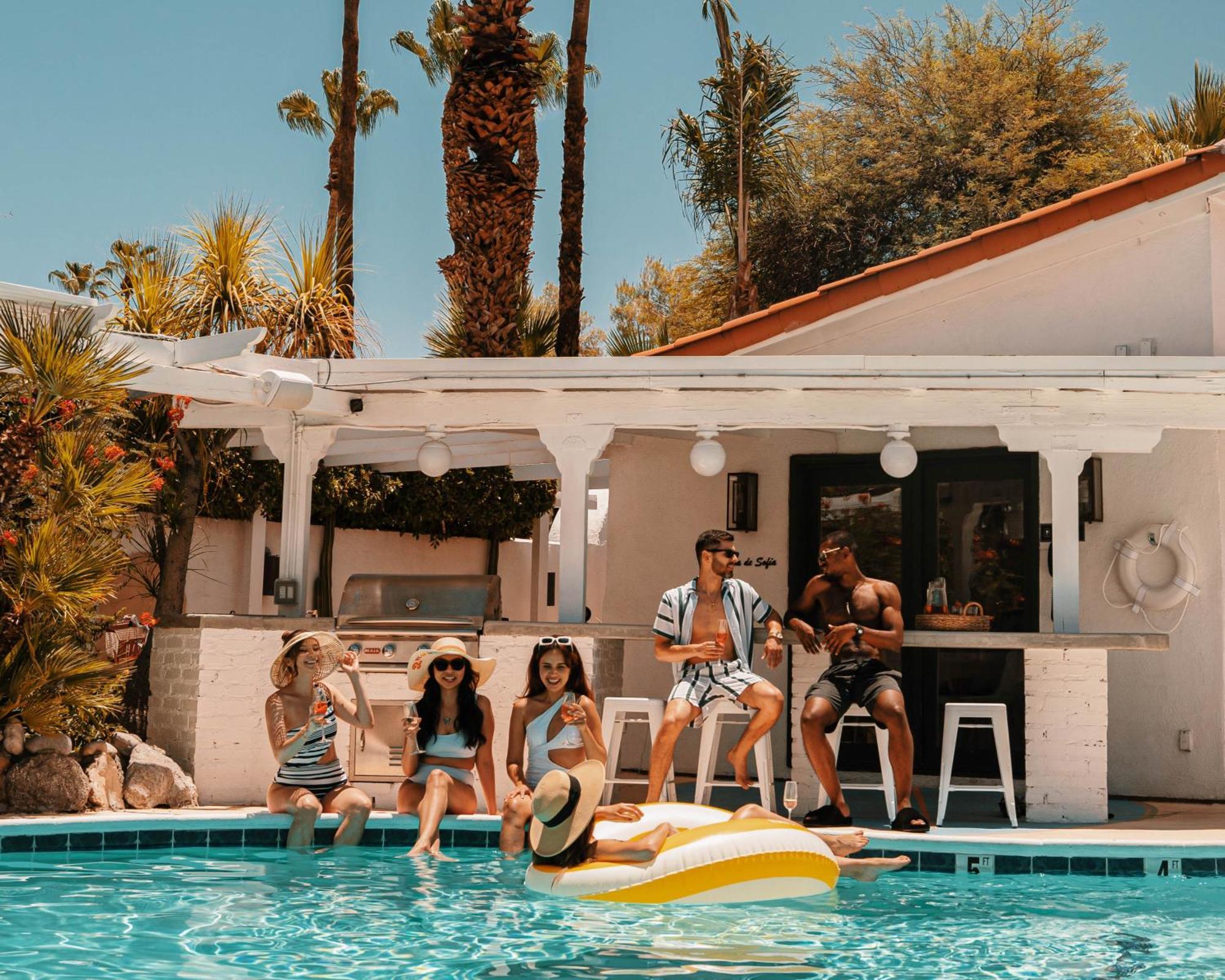Natural Palm Springs Escape Poolside Plus Downtown Hotell Exteriör bild
